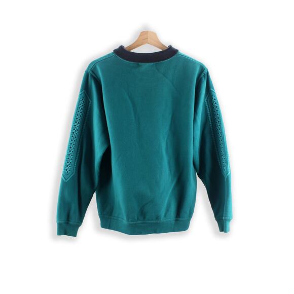 Vintage Collared Sweatshirt - Retro 90s Jumper - L - Picture 2 of 3